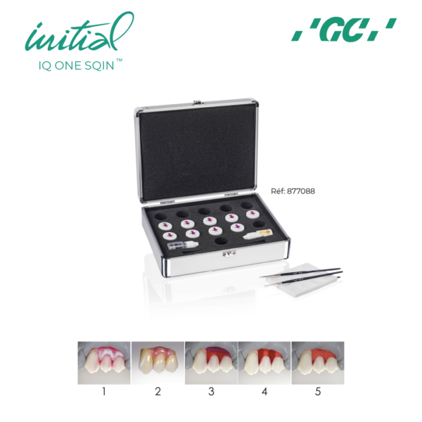 Initial iq one body lustre pastes nf gum shades set