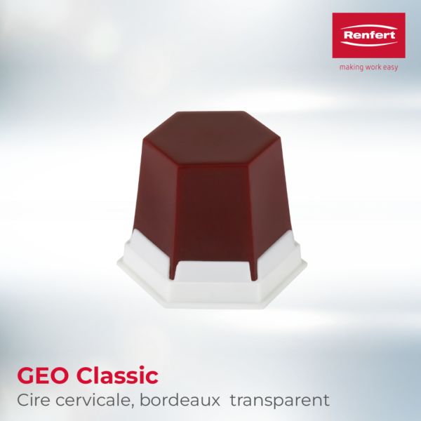 GEO Classic Cire cervicale, Bordeaux transparent Renfert